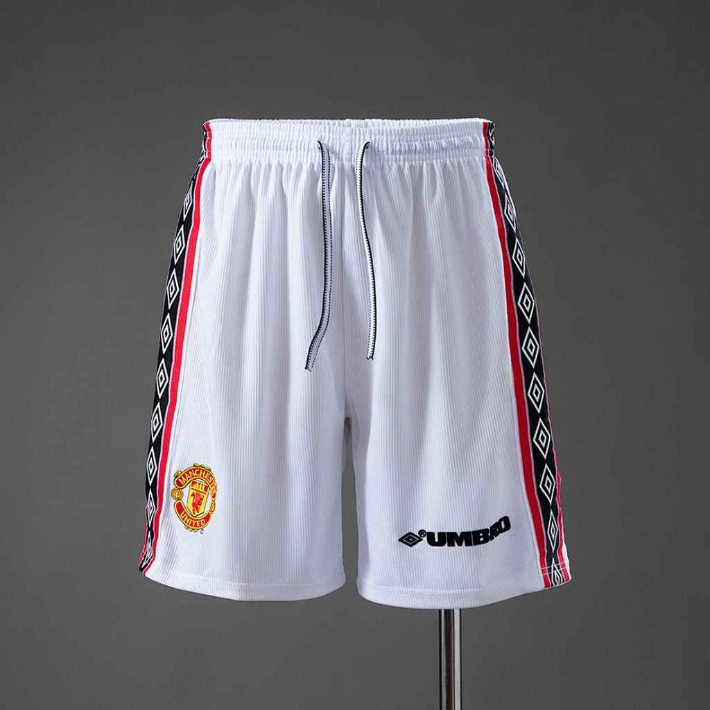 Pantalon Corto de Futbol #Retro Mancheter United 199899 Home Shorts — Zhang199