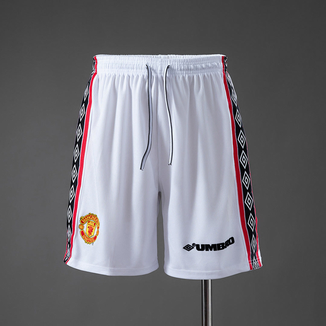 Pantalon Corto de Futbol #Retro Mancheter United 199899 Home Shorts — Zhang199