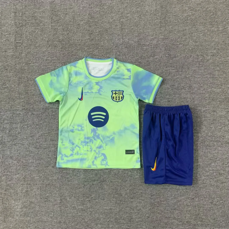 Barcelona 2025/26 special version light green Kids Kit