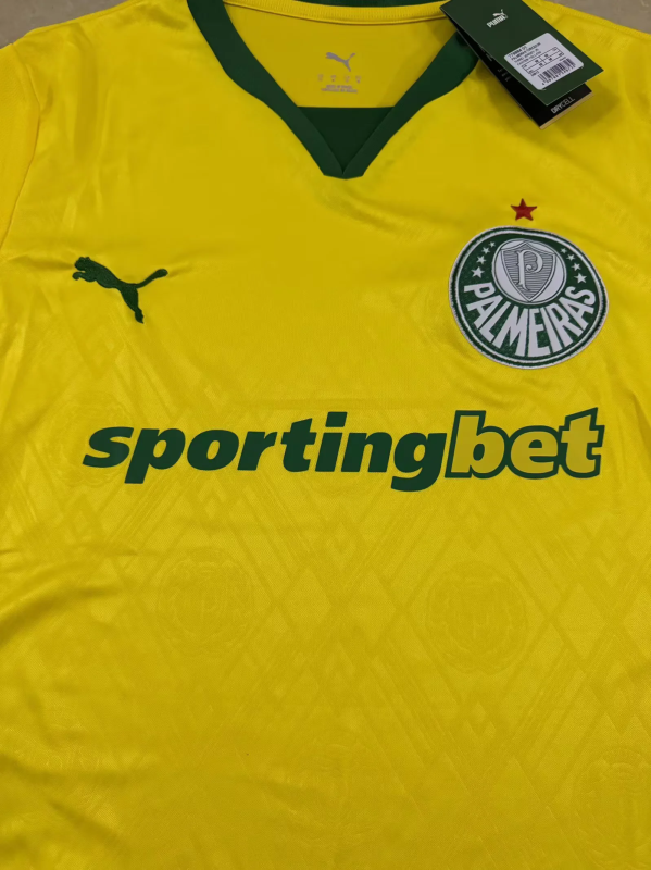 25-26 Palmeiras Third Away yellow soccer jersey