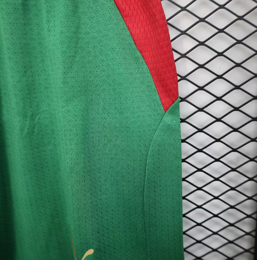 Pantalon Corto de Futbol Player Version #Morocco 2026 Green Player Version Shorts — Zhang199