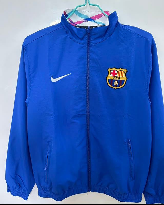 25-26 Barcelona blue white Windbreaker