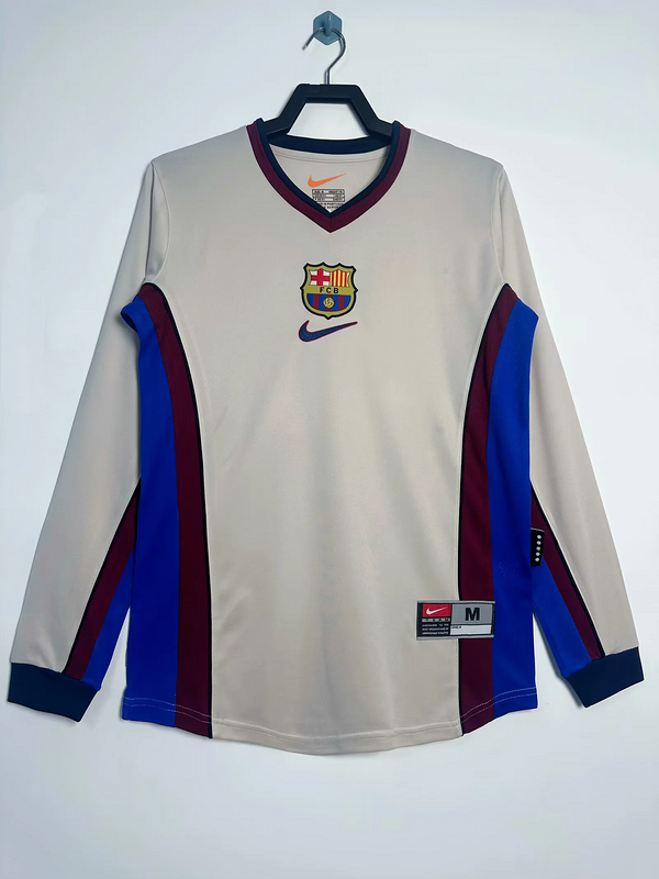 88-89 Barcelona Away Retro Long Sleeve Jersey