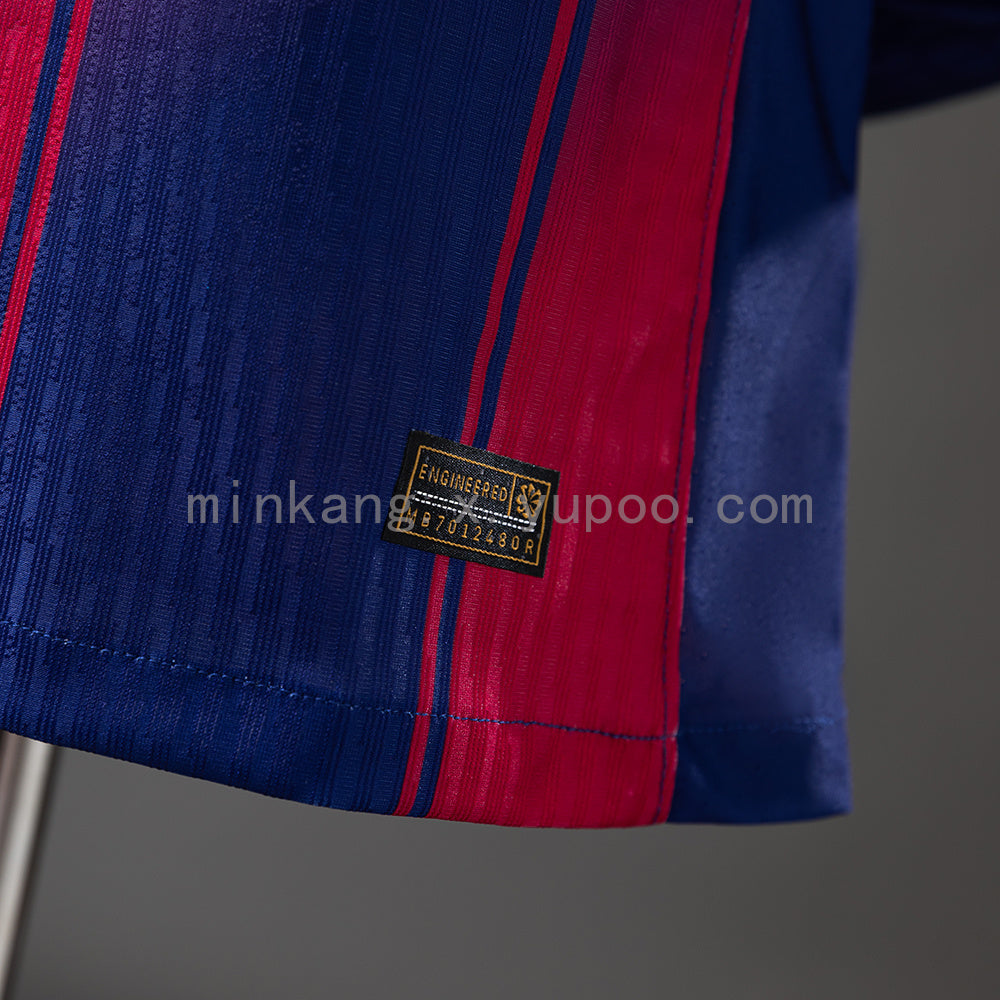 Barcelona 25/26 Home Long Sleeve Player Version Jersey S-3XL