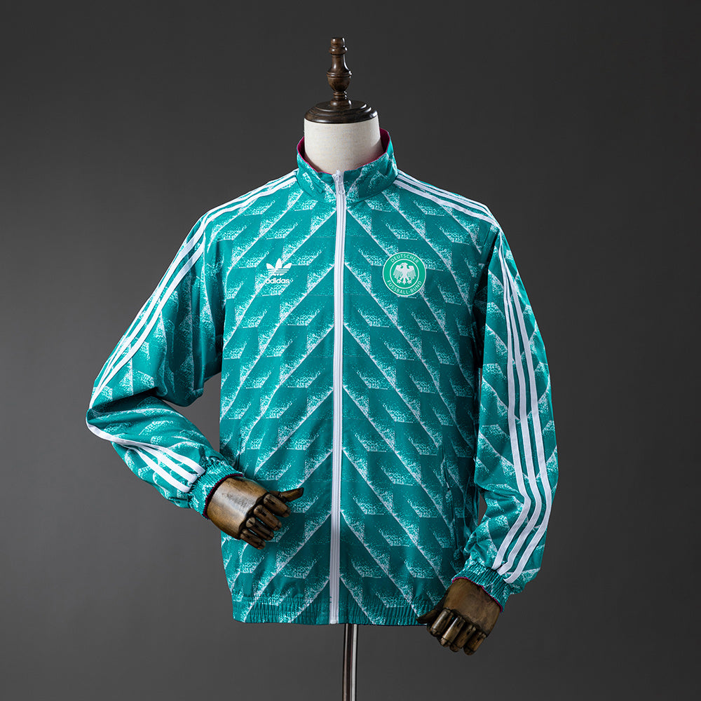 German Reversible Jacket Windbreaker - Green &amp; Purple S-XXL