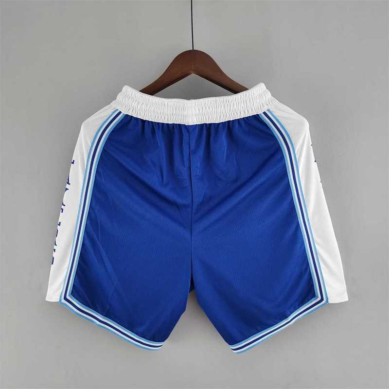 Los Angeles Lakers retro NBA Shorts Blue White Trim