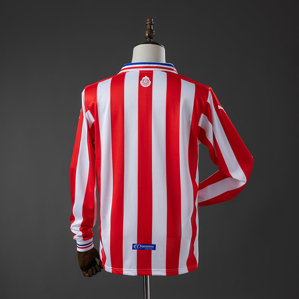 Chivas de Guadalajara 110th Anniversary Edition Long-Sleeved Retro Jerse S-XXL