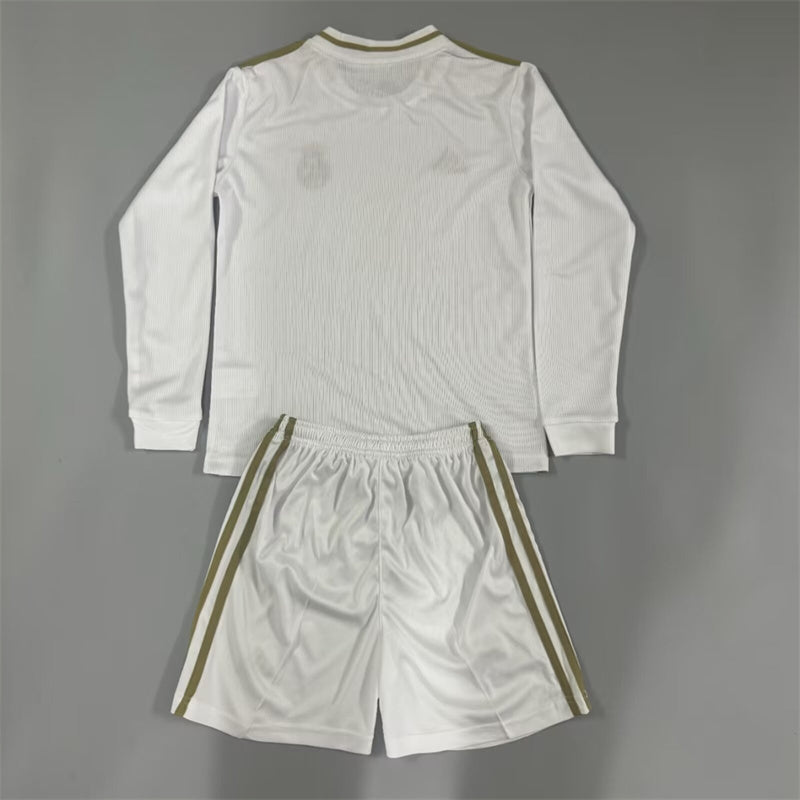 19-20 Real Madrid home long sleeve retro kid kit