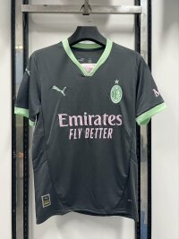 24-25 AC Milan third away black jersey