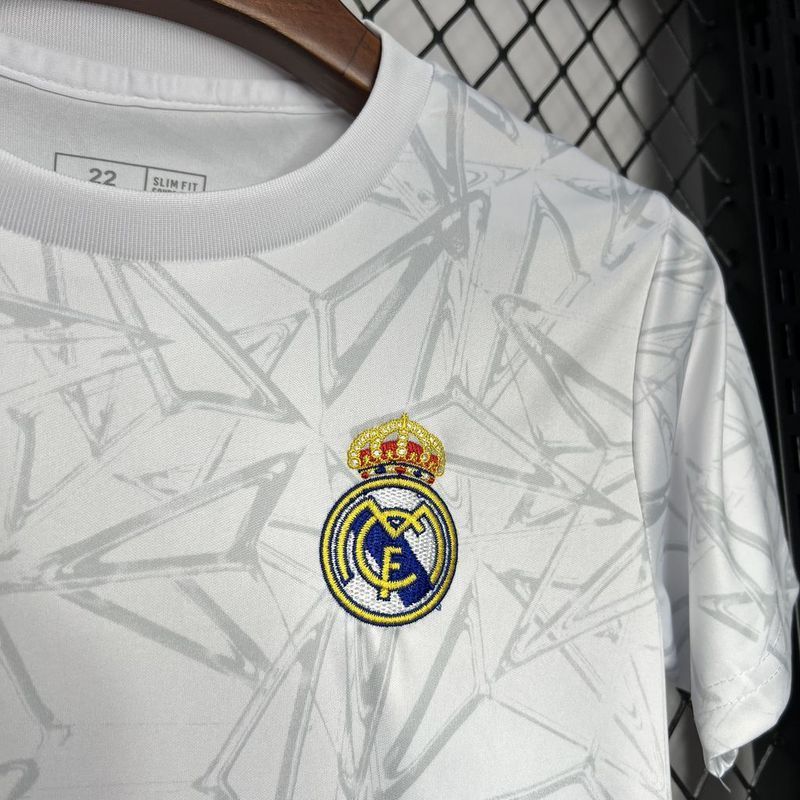 24-25 Real Madrid Pre-match training Kids Kit