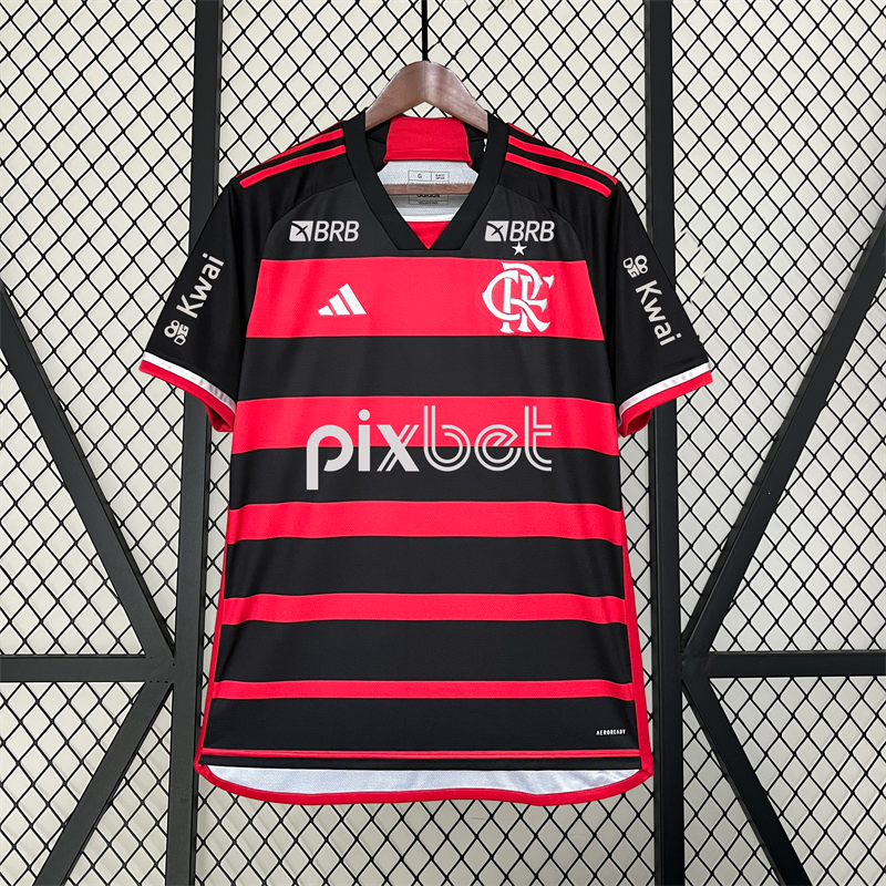 24-25 Flamengo home soccer jersey