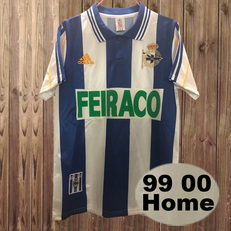 99-00 Deportivo La Coruna home retro jersey