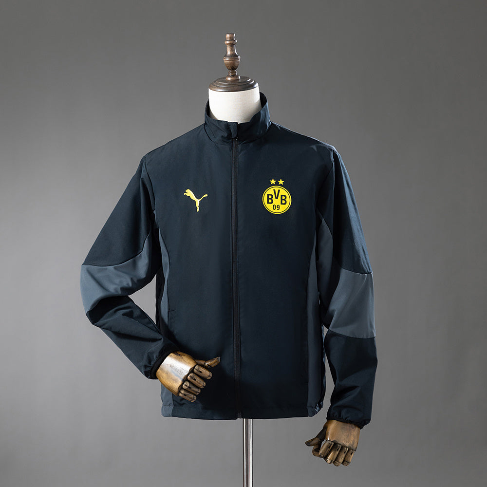 Borussia Dortmund Reversible Jacket Windbreaker- Black S-XXL