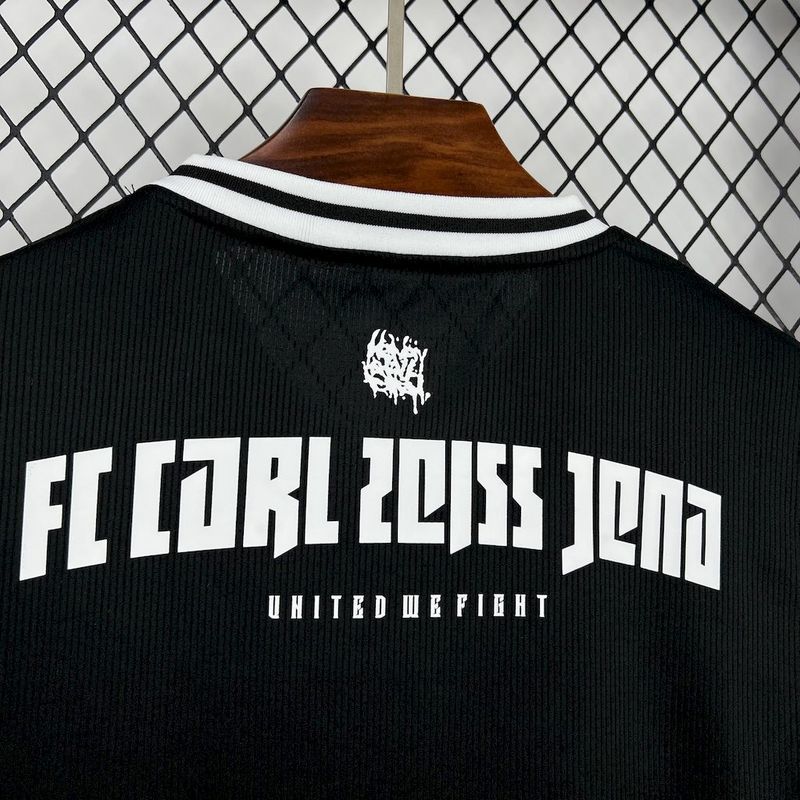 25-26 Carl Zeiss Jena Pre-Match Special black soccer jersey size S-2XL