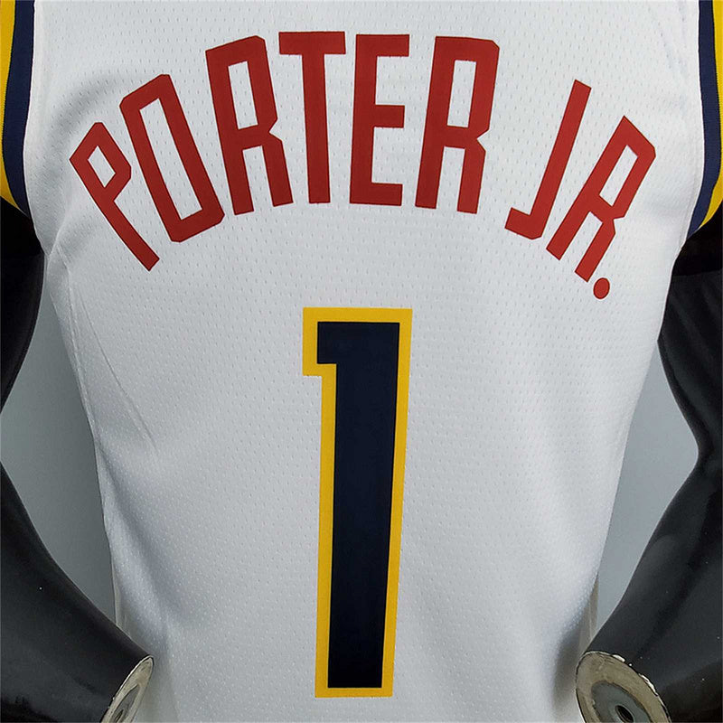 Nuggets Porter jr.#1 Limited White
