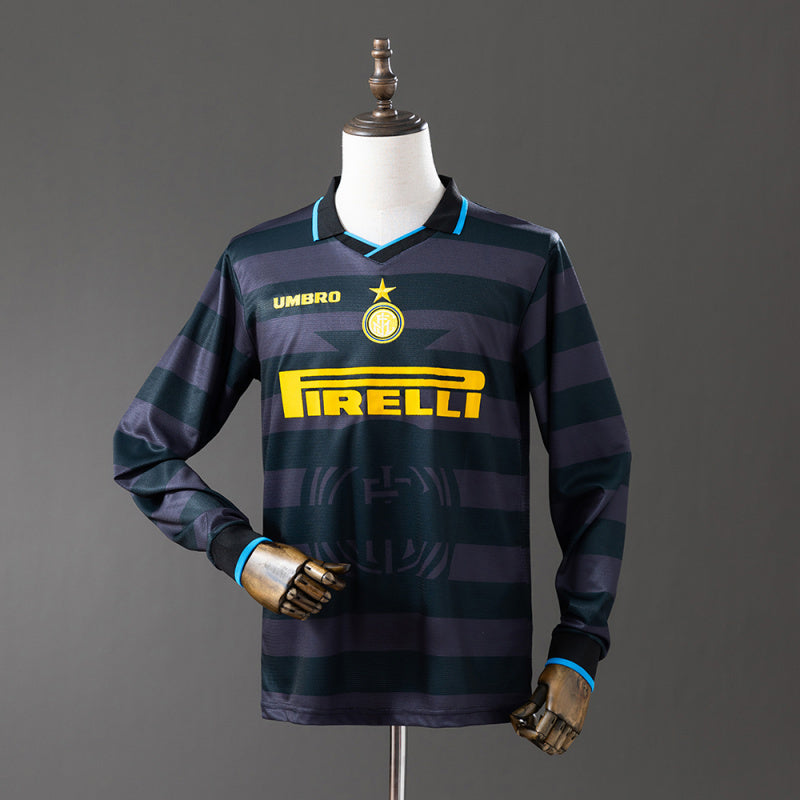 Retro Inter Milan 1997/98 Away Long Sleeve soccer jerseys