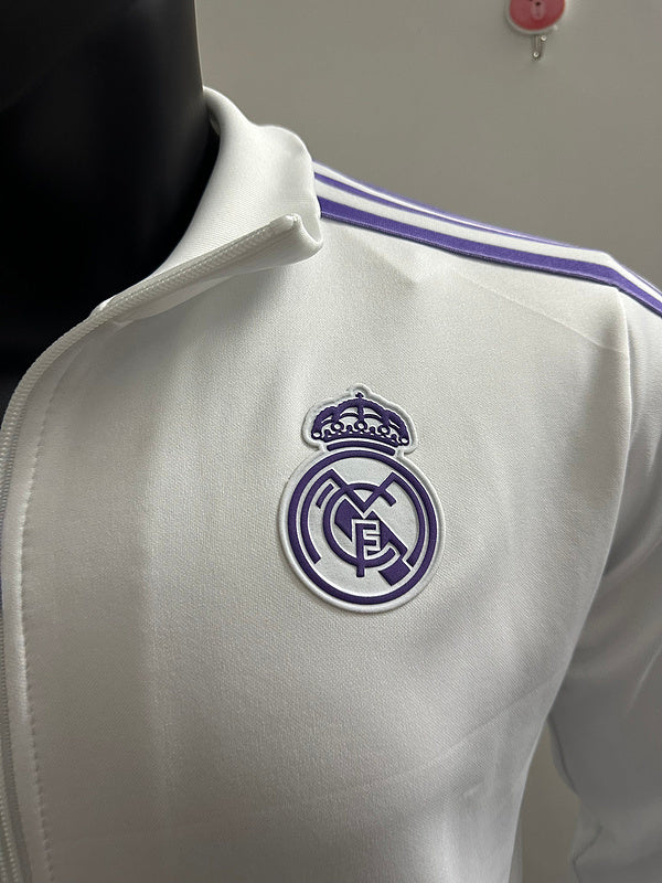 25-26 Real Madrid white retro model jacket