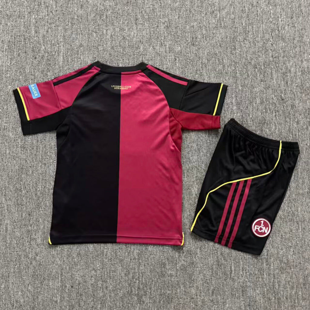 FC Nürnberg 2025/26 Home Kids Kit Size 16-28