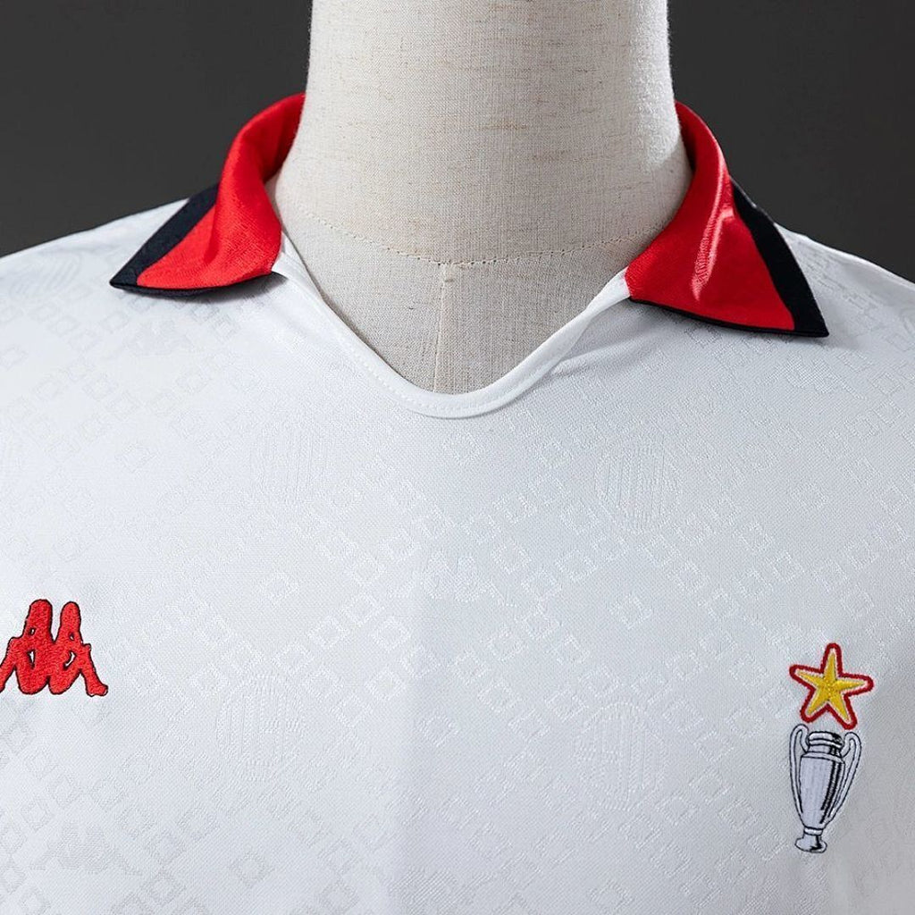 Retro AC Milan 1989/90 Away Soccer Jersey size S-2XL