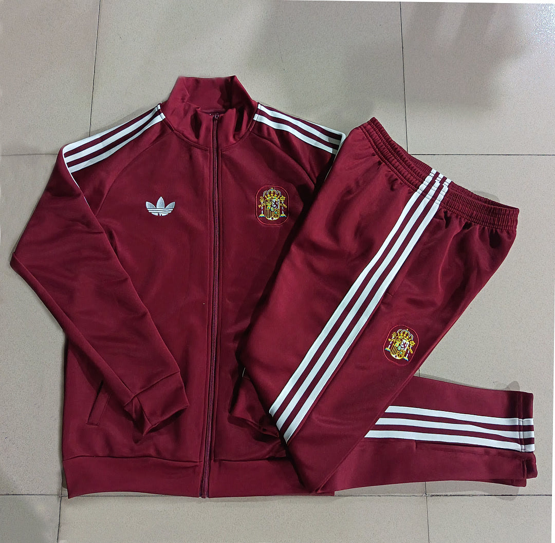 Spain 2026 Red Long sleeve Jacket Suit S-XXL