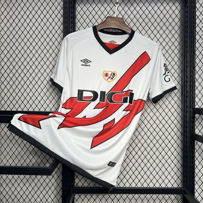 Rayo Vallecano home soccer jersey