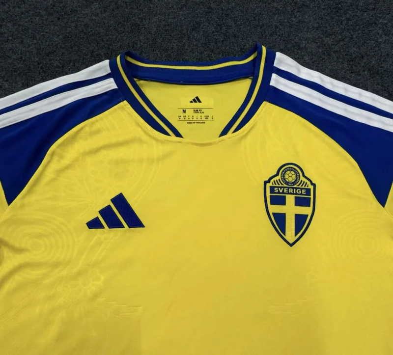Sweden 2026 Home soccer jersey size S-4XL
