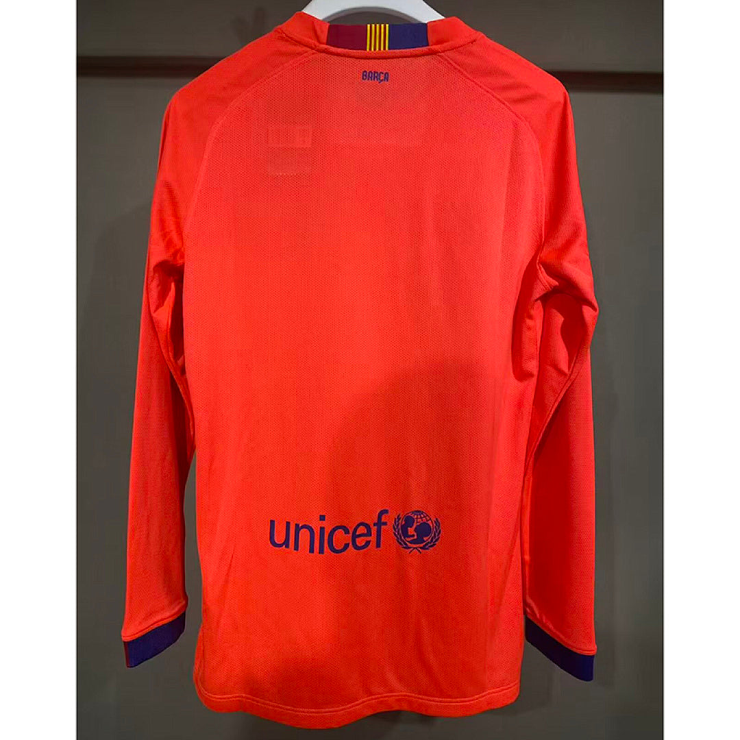 Retro Barcelona 2014/15 Away Long Sleeve player version Jersey