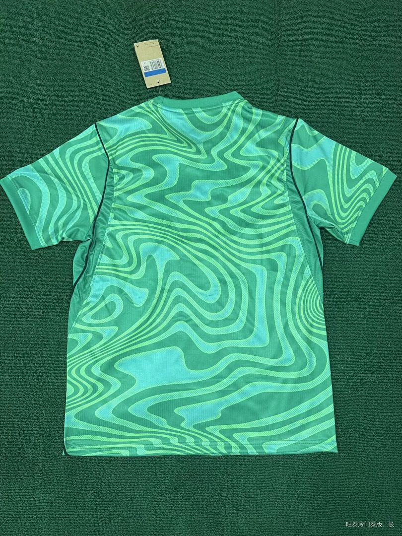 Mens Brazil 2026 World Cup Green Goalkeeper Jersey S-4XL