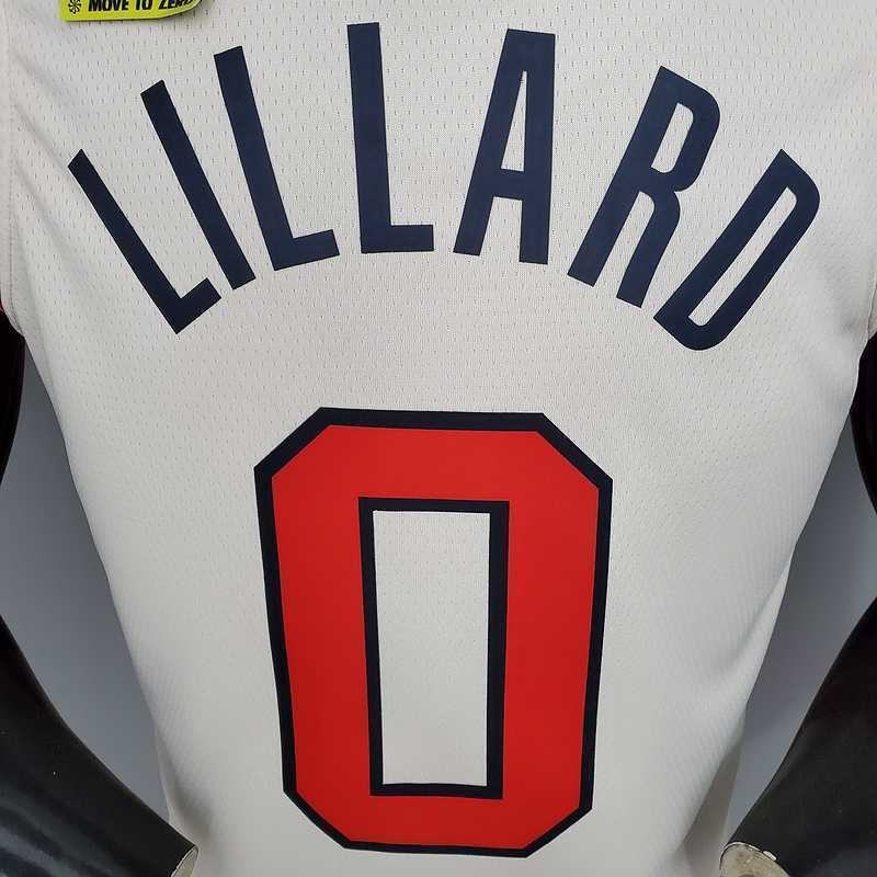 LILLARD#0 Portland Trail Blazers Beige