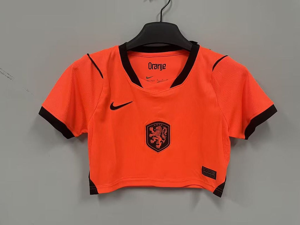 Netherlands 2026 World Cup Home Crop Top size S-2XL