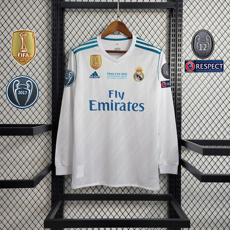 17-18 Real Madrid home long sleeve