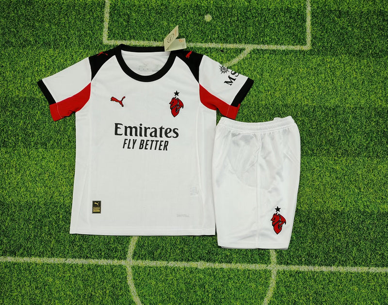 25-26 AC Milan white kid kit
