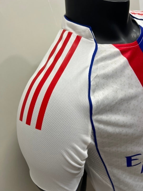 Lyon 2025/26 home player version soccer jersey size S-2XL