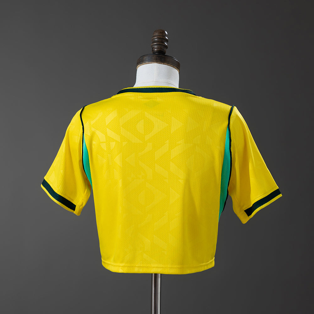 Brazil 2026 Home Women's crop top style Jersey S-XXL