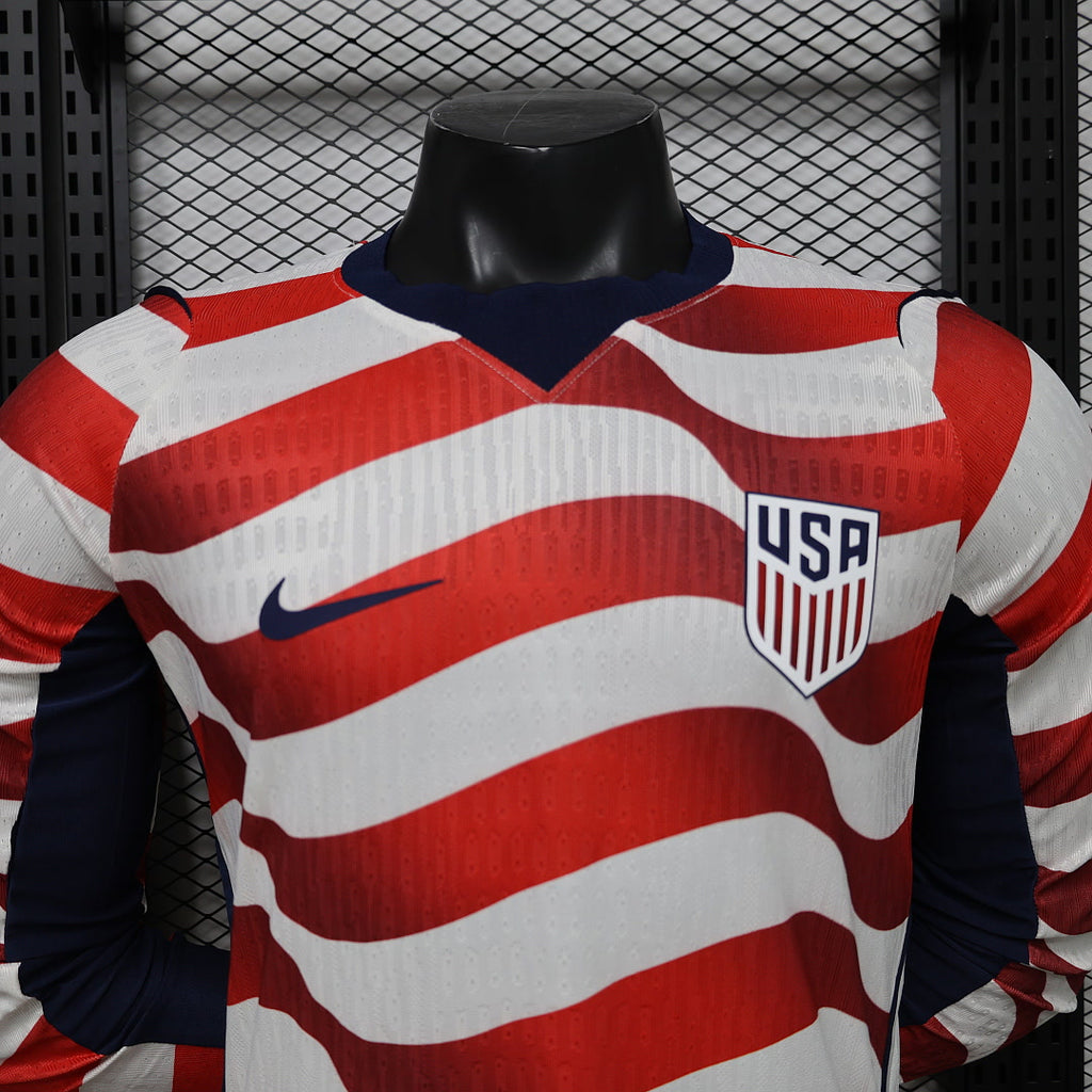 USA 2026 World Cup Home Long Sleeve Player Version Jersey S-2XL