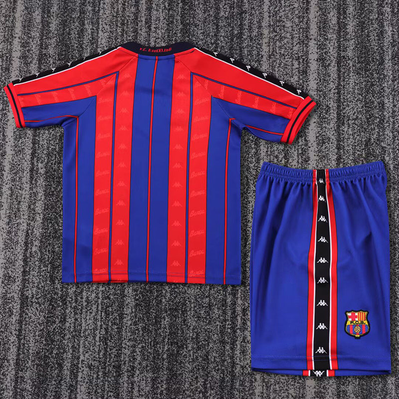 97-98 Barcelona home retro kid kit