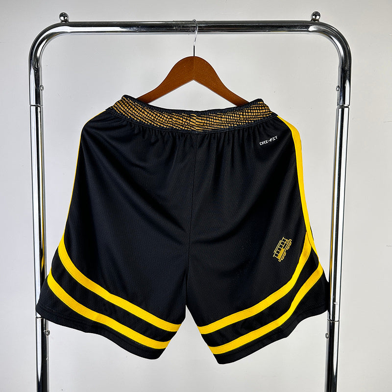 Warriors black city edition NBA shorts