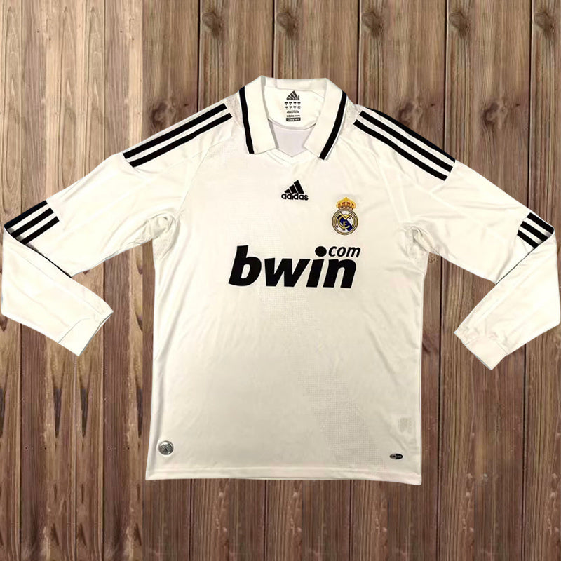 08-09 Real Madrid home long sleeve retro jersey