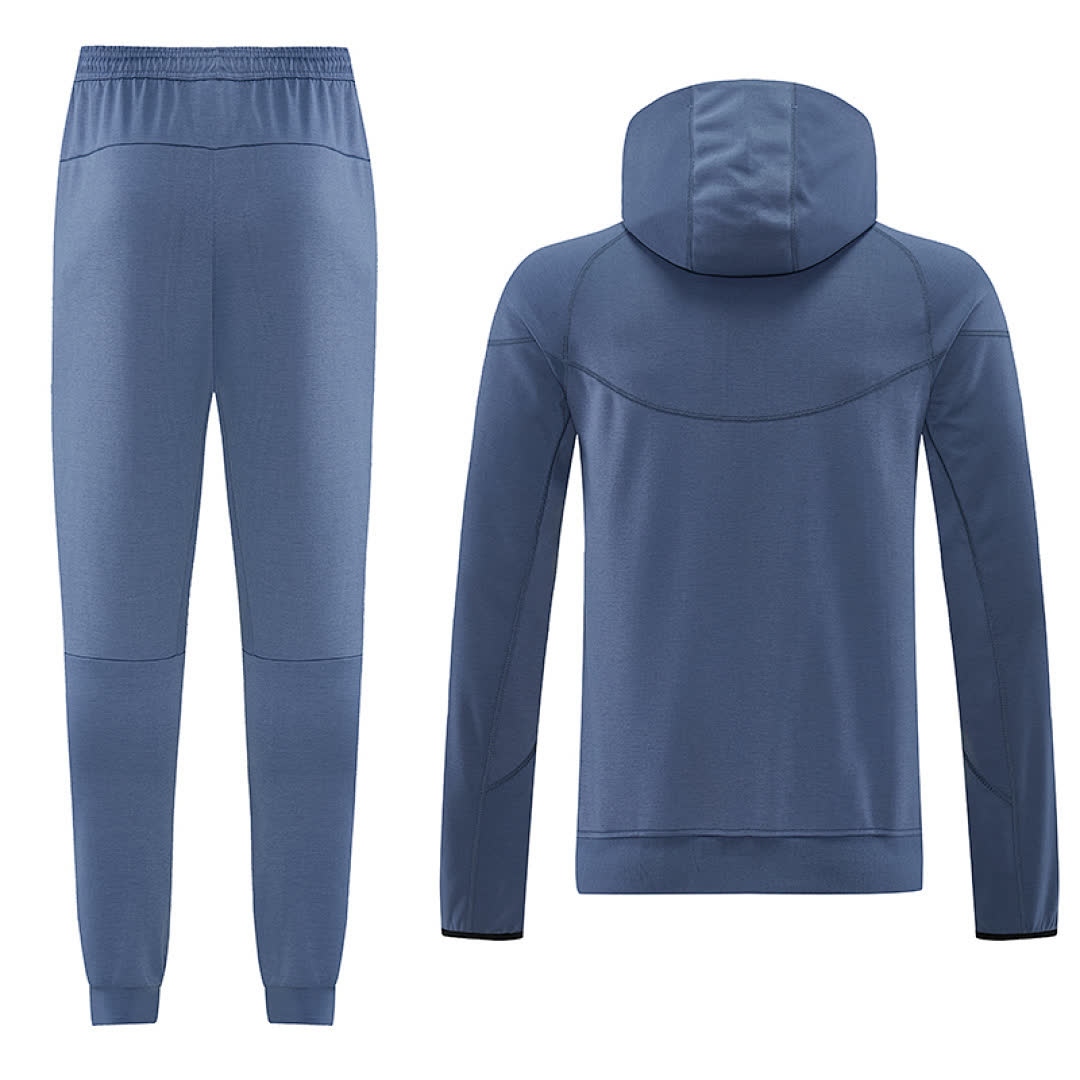 PSG 2026/27 Gray blue Hoodie Suit S-2XL