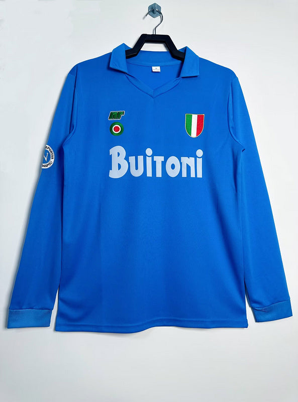 87-88 Napoli home long sleeve retro jersey