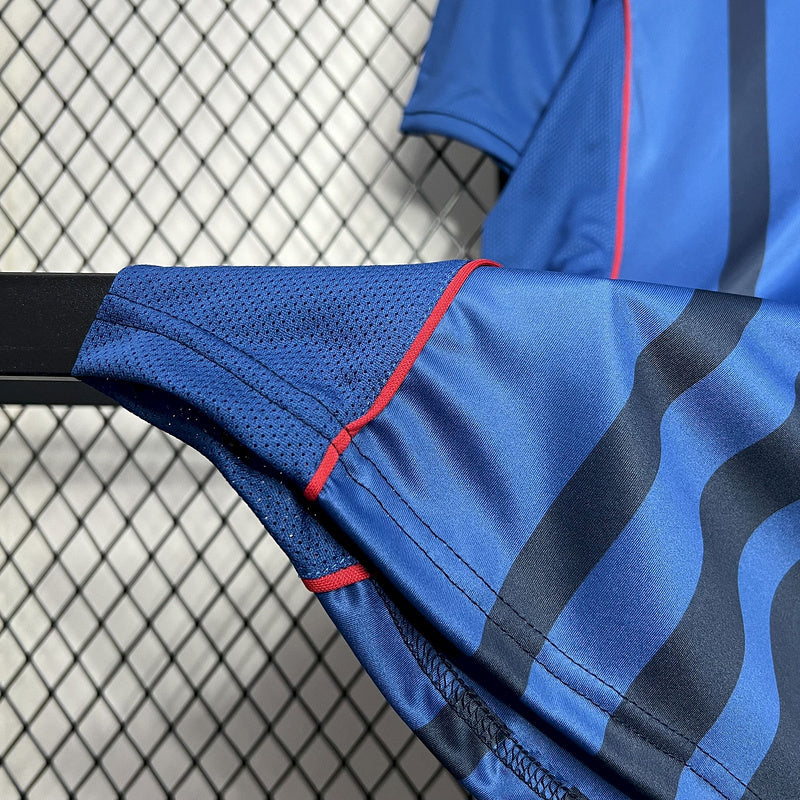 04-05 Barcelona away blue retro jersey