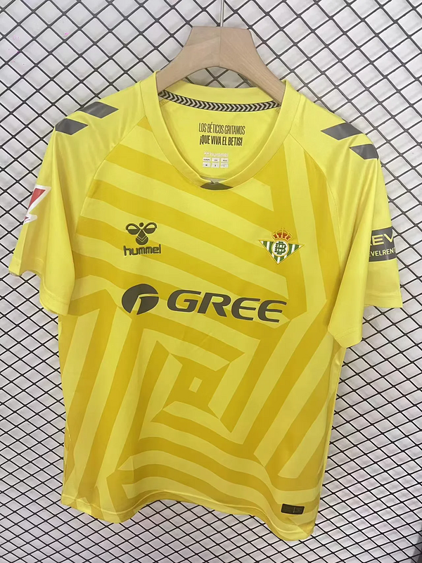 25-26 Betis yellow goalkeeper jersey