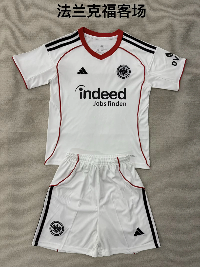 Eintracht Frankfurt 2025/26 Away Kids Kit