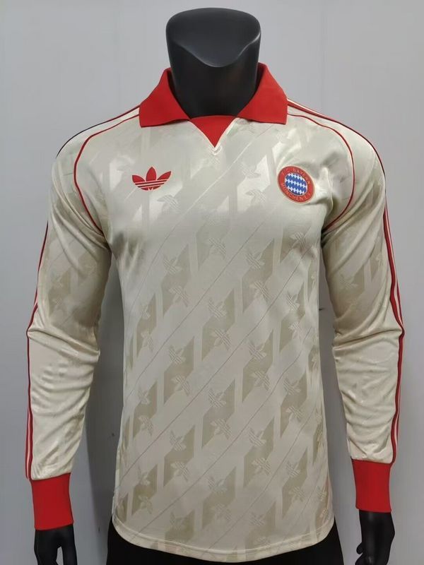 24-25 Bayern white retro model long sleeve Player version jersey