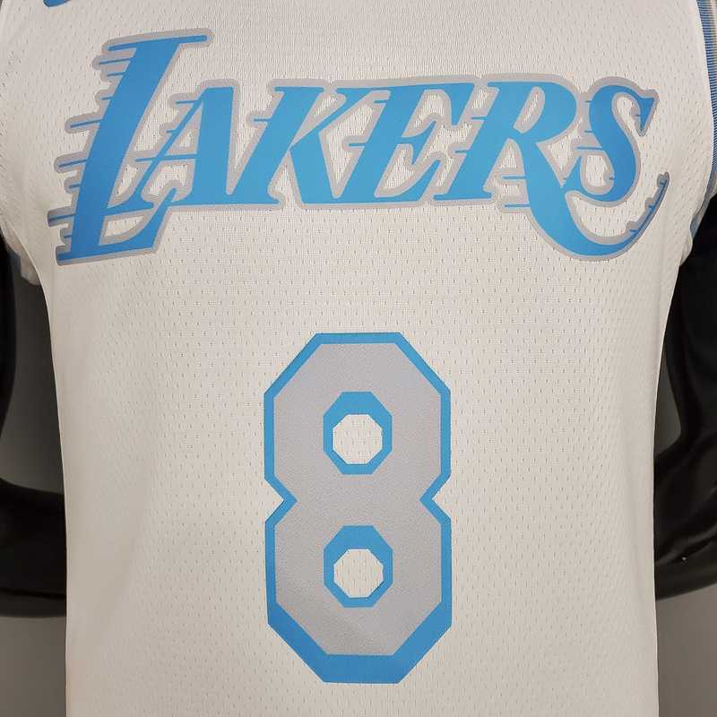 New Lakers Bryant #8 Crew Neck Retro Limited Edition White
