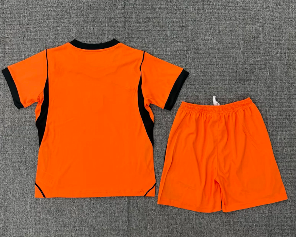 Netherlands 2026 World Cup Home kids soccer jerseys Size 16-28