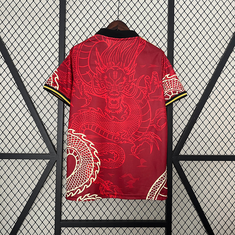24-25 Real Madrid red dragon training shirt
