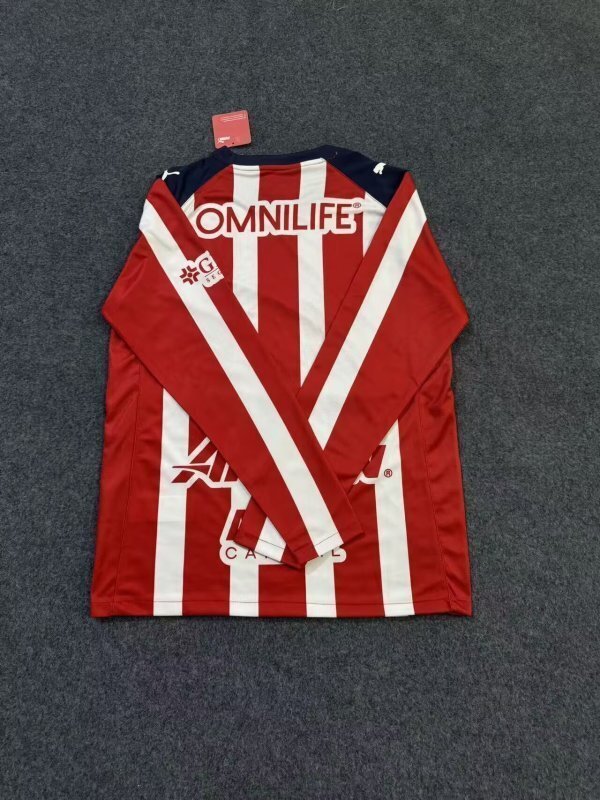 25-26 Chivas home long sleeve jersey