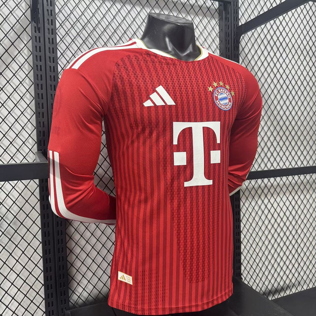 Bayern Munich 2026/27 Home Player Version Long Sleeve Soccer Jersey size S-2XL