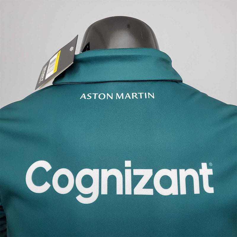 FI Formula One stadium service Aston Martin polo